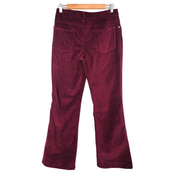 Newport News Red Velvet Cotton Jeans 6 New - Picture 5 of 5